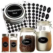 328 Pcs Spice Jar Labels Chalkboard Pantry Stickers for Spice Containers