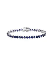 Rina Limor Silver 11.40 ct. tw. Lab-Grown Sapphire Bracelet