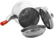 PHENOFICE Oil Storage Pot Kitchen Oil Canister with Fine Mesh Strainer for Bacon Fat Grease High Temperature Resistant Safe Cooking Accessory