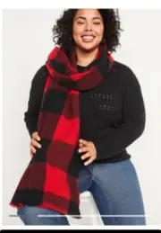 Old Navy Soft-Brushed Flannel Scarf For Women, NWT