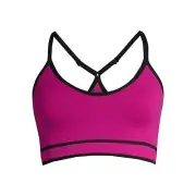 Avia Seamless Cami Sports Bra Low Support Size Small Purple Pink