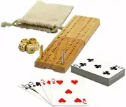 NEW Travel Size Cribbage Plastic Playing Cards Game Poker Solitaire