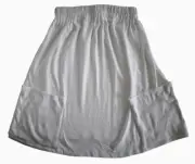 NEW CHLOÉ MARE White COTTON A-LINE POOL/BEACH COVER-UP Skirt I-44 US-M EU-L F40