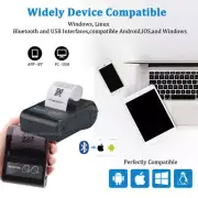 Mini Bluetooth Thermal Receipt Printer Portable For Android IOS Windows PC & POS