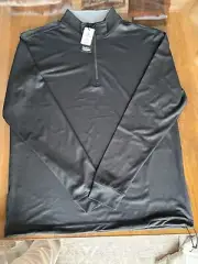 NWT MEN'S STRAIGHT DOWN SHERMAN PULLOVER, SIZE: M, COLOR: BLACK (M19)