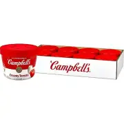 (8 Pack) Campbell's Vegetarian Creamy Tomato Soup, Microwavable Bowls, 15.4oz