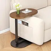 Home Side Tables for Small Spaces，Sofa Side Table Small Coffee Table Anti-Rust Waterproof, End Tables for Living Room Bedroom Balcony Office (Black)