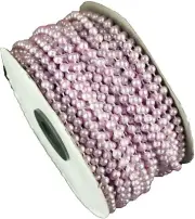 Pearl Plastic Beads on a String 4MM Faux Craft ROLL 24 yds (lavender)
