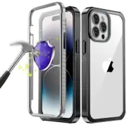 Built-in Screen Case For iPhone 14 13 11 Pro Max 12 Xs Shockproof 360 Cover