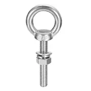 Lifting Eye Bolt, 1 Set M8x50mm Eye Bolt with Nut Washer 304 Stainless Steel