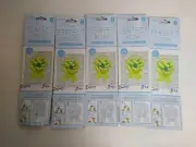 Set of 5 perfect bows 8 in. Green color Offray Indoor and Outdoor use