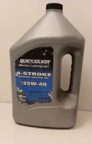 Quicksilver 4-Stroke Marine Engine Oil SAE 25W-40 – 1 Gallon – 8M0078620