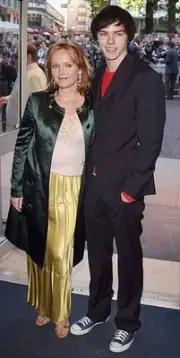 Miranda Richardson Nicholas Hoult arrive Wah Wah UK premiere Odeon- Old Photo