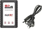 HOTRC B3 2S 3S Lipo Battery Charger 7.4V-11.1V RC Pro Compact Balance Charging B3AC AU Power Cable