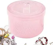 Manicure Box - Detachable Professional Clear Double Layer Manicure Case | Non-Slip Portable Station Storage Box Easy-Clean For Home Salon Cosmetology
