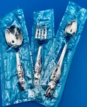 3 Pc NIP Oneida Peter Rabbit Baby Fork Spoons Stainless Flatware Kids Child