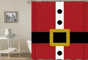 Santa Claus Belt Shower Curtain