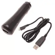 USB Car Charger Cable MicroUSB Power Adapter Cord DC Socket Plug-in for Tablets