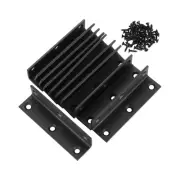 L Brackets, 10pcs Corner Braces Heavy Duty, Black L Shaped Shelf Brackets, Ri...