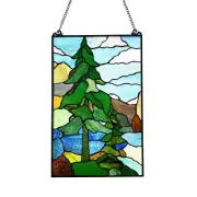 20" Stained Glass Window Hanging Panel Suncatcher