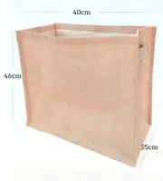 5X Hessian Grow Bags 46cm x 40cm x 25cm Durable & Strong Free Shipping