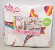 Nickelodeon JOJO SIWA TWIN BED Sheet Set +Pillowcase NEW Bedding Bows Cupcakes