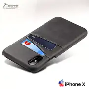 PU Leather Card Holder Wallet Back Case Cover For iPhone Xs Max / iPhone XR