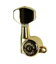 Genuine Hipshot 8 String 4x4 Gold enclosed Grip-Lock locking tuners NEW
