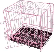 DRESSOOS Pet Cage Dog Metal Wire Foldable Carrier Indoor/Outdoor Small Dog Crate Cat Cages Rabbit
