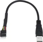 9 Pin USB 2.0 Motherboard Cable USB a to 9 Pin USB Header Cable Cord Extender...