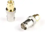 Gold SMA Male to BNC Female - Male to Female Adapter RF Connector - 25 Pack