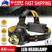 Most Powerful 1200000LM LED Rechargeable Headlight Zoomable Headlamp Head Torch