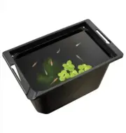 Gex Useful Medaka container 14in Resin Black 15.5oz 2gal Japan killifish bowl