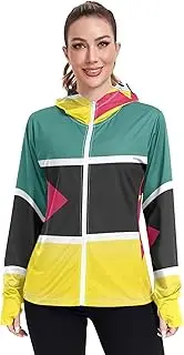 [GAIGEO] Mozambique Flag Women's Rash Guard Jacket Quick Dry Fit UV Sun Shirts Long Sleeve Tops UPF 50+ S