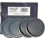 MaD Cameras 2 x SET Body Cap + Rear Lens Cap for Canon EOS EF/EF-S Mount Camera such as 1100D 1200D 1300D 2000D 4000D 250D 850D etc.