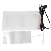 Unbrand 12v Universal Motorcycle Atv Utv With Switch Heated Cushion Carbon Fiber Heater Heated Pad