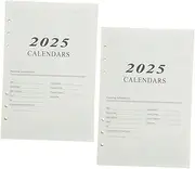 jojofuny Planner Notepad Refill Paper Books of Punched Inserts for Monthly Planning Goal Tracking Loose Leaf Format for Smooth Writing Experience