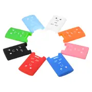 6 Buttons Silicone Remote Key Case Shell Cover Holder For Cadillac CTS Escalade 29 BLUE