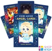 CHIBI ANIME ANGEL CARDS DECK FINDHORN ESOTERIC AFFIRMATION BROWN ARCHANGEL NEW
