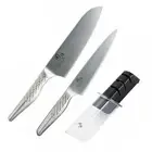 Kai Corporation Sekimonroku Santoku 3-piece set Santoku knife Petty knife Sharpe