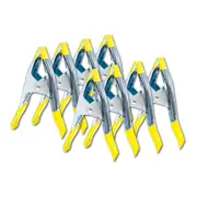 Handy Hardware 4PK Clamp Metal Spring 100mm Metal Jaws With Rubber Sleeve