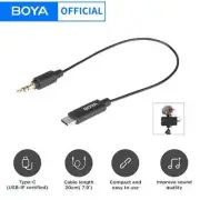 BY-K2 3.5mm TRS (Male) to USB Type-C (Male) Audio Adapter for Phones USB-C