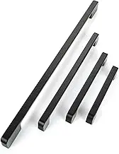 【5 Pack 】 Cabinet Handles Drawer Pulls Black Cabinet Pulls Aluminum Black Cabinet Drawer pulls Centers Alloy