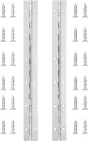 2 PCS 12 Inch Piano Hinge Stainless Steel 304 Continuous Hinge Heavy Duty 0.04