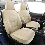 GXT Custom Fit Subaru Forester Seat Covers, 7 Seats Waterproof Leather Car Seat Covers, Car Seat Cushion Fit for 2013-2018 Subaru Forester(Beige)