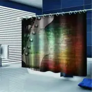 Strings On A Guitar 3D Shower Curtain Waterproof Fabric Bathroom Decoration