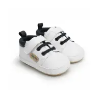 在飛比找momo購物網優惠-【Baby 童衣】任選 簡約側標皮革學步鞋素面學步鞋 男寶寶