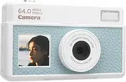4K Digital Camera for Photography, 18X Zoom Retro Video Camcorder with 2.8 Inch Screen, 68MP Autofocus Travel Camera with Multiple Filters and LED Fill Light (Light Green and White)