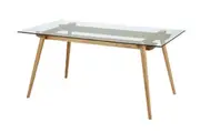 Matt Blatt Valparaiso 6-Seater Glass Dining Table