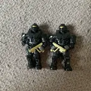 HALO MEGA CONSTRUX UNSC STEALTH BLACK SPARTAN RECON MINI FIGURE 10TH ANNIVERSARY